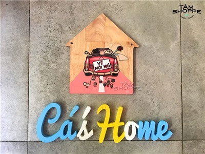 Trang trí nhà xinh với bảng treo cửa phòng bằng gỗ